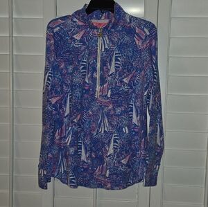 NWT Lilly Pulitzer Boca Blue Skipper Popover